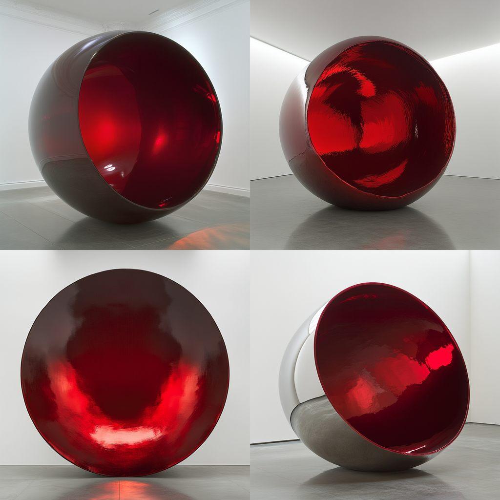 Anish Kapoor style, Midjourney V6.1, render 1 of 4
