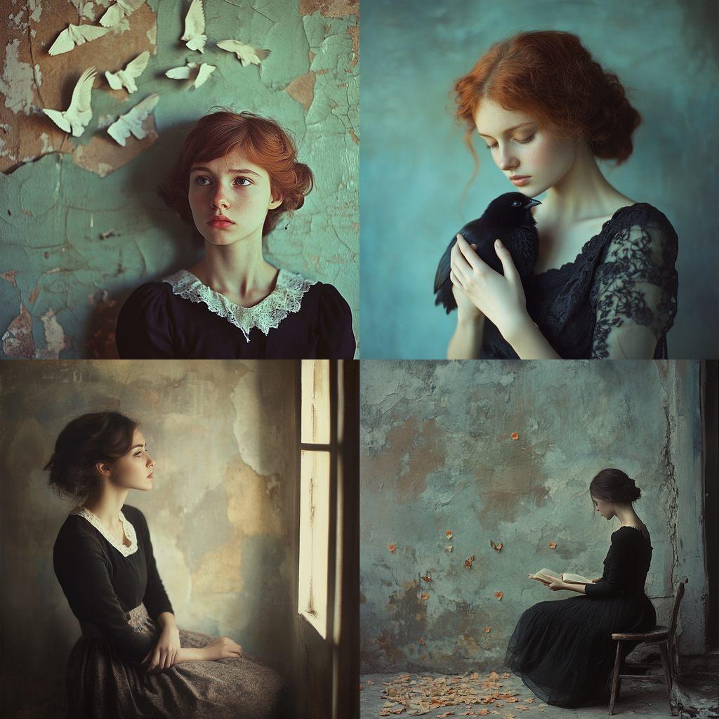 Anka Zhuravleva style, Midjourney V6.1, render 1 of 4