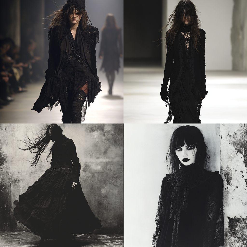 Ann Demeulemeester style, Midjourney V6.1, render 1 of 4
