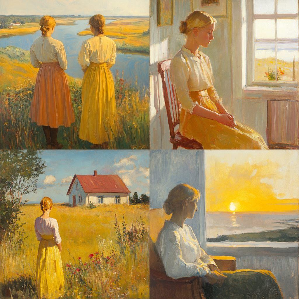 Anna Ancher style, Midjourney V6.1, render 1 of 4