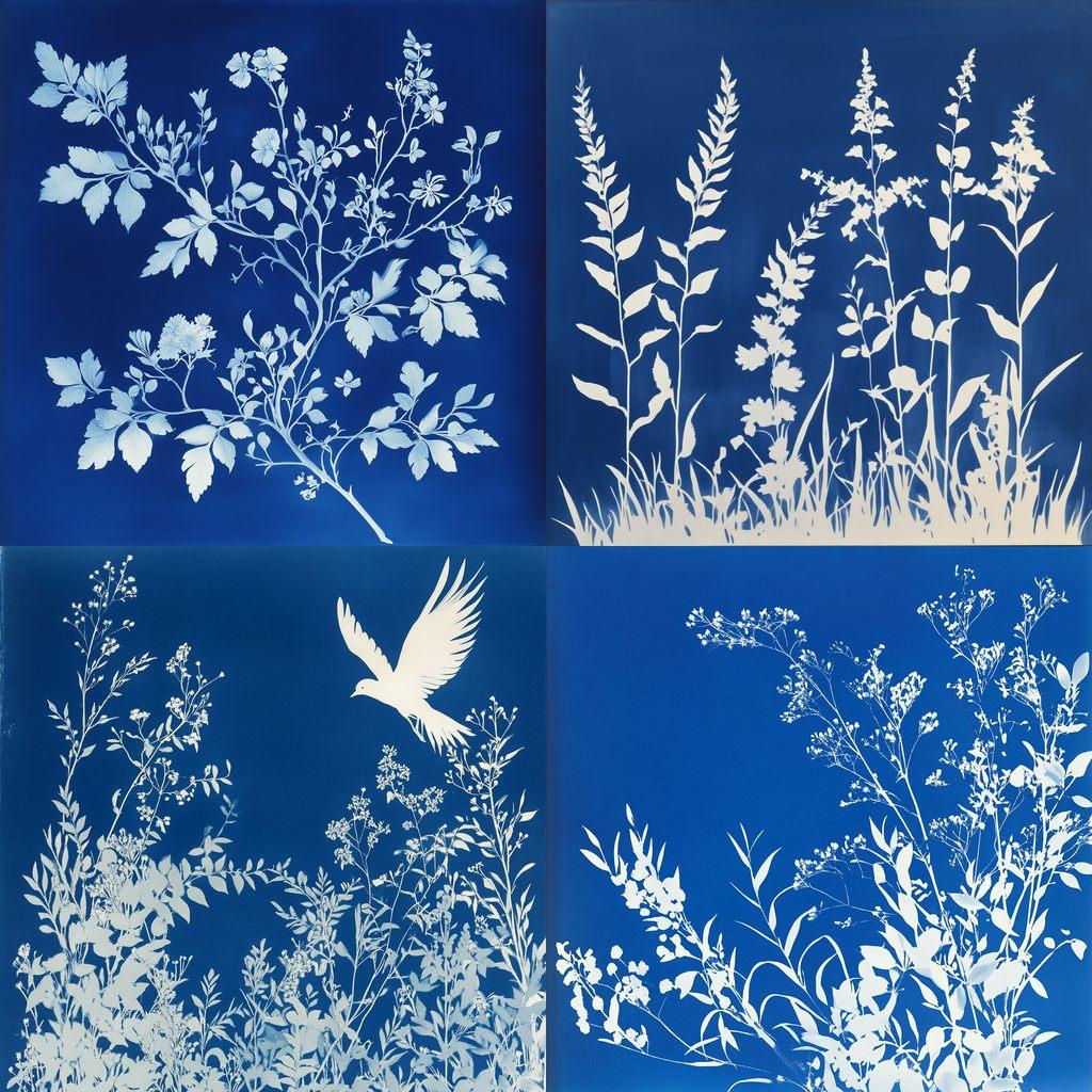 Anna Atkins style, Midjourney V6.1, render 1 of 4