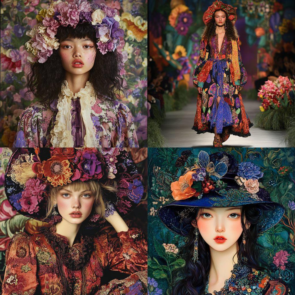 Anna Sui style, Midjourney V6.1, render 1 of 4