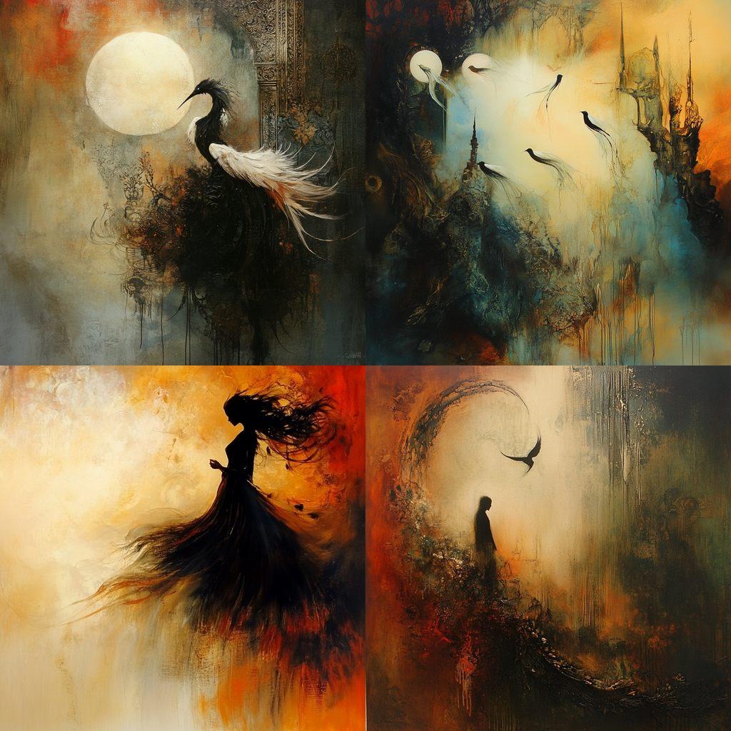 Anne Bachelier style, Midjourney V6.1, render 1 of 4