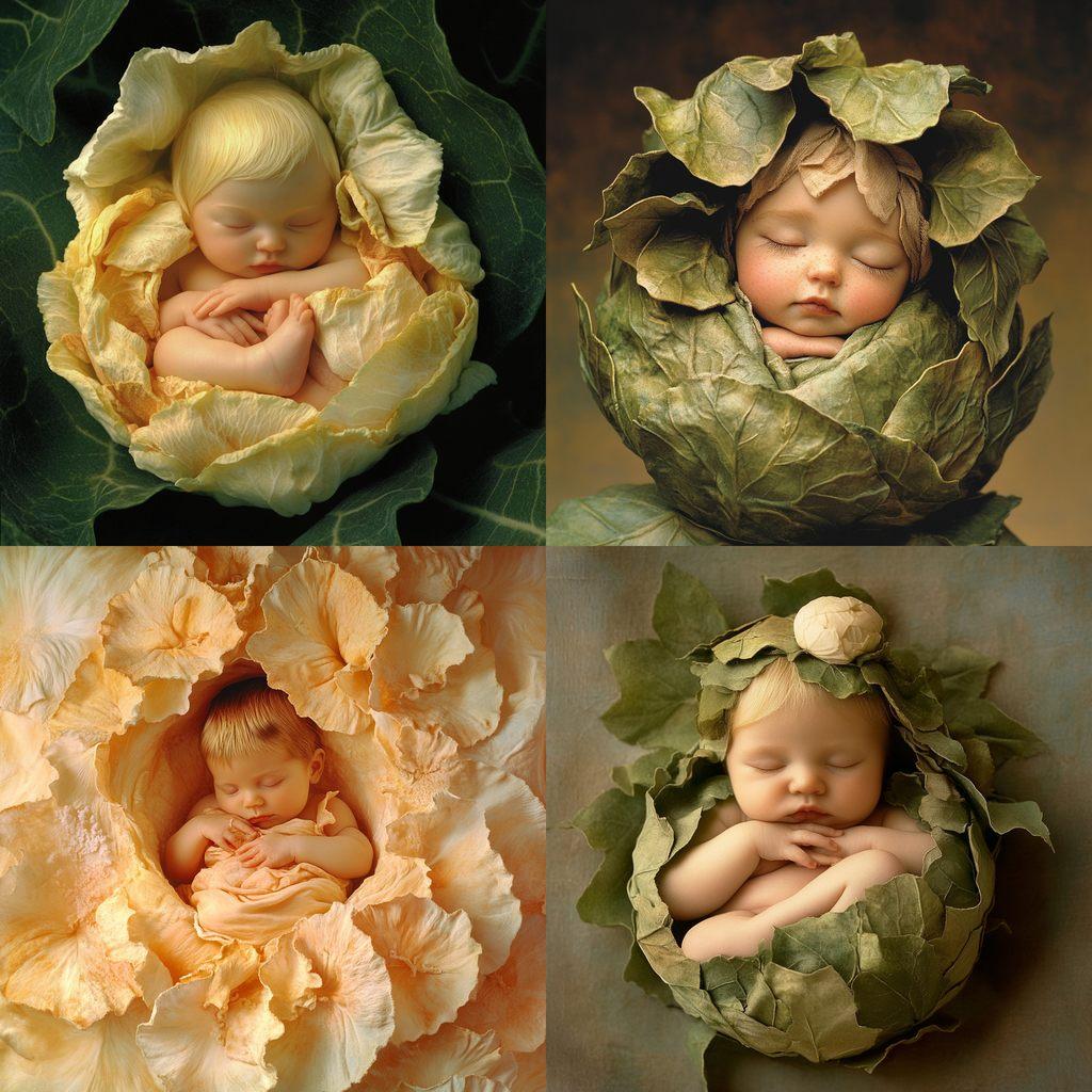 Anne Geddes style, Midjourney V6.1, render 1 of 4