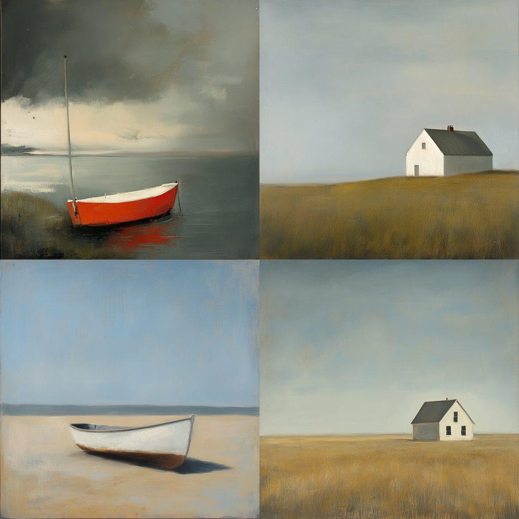 Anne Packard style, Midjourney V6.1, render 1 of 4