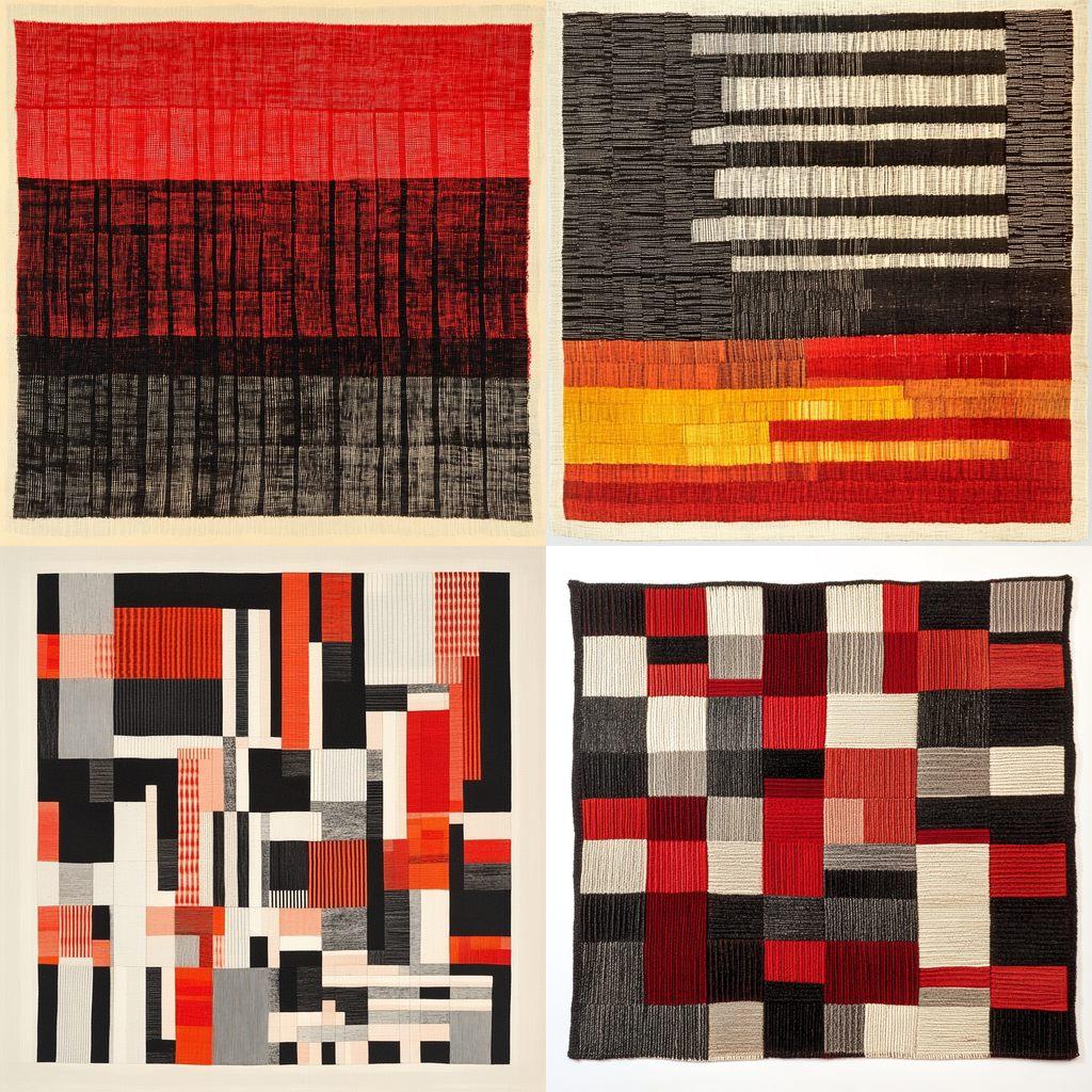 Anni Albers style, Midjourney V6.1, render 1 of 4