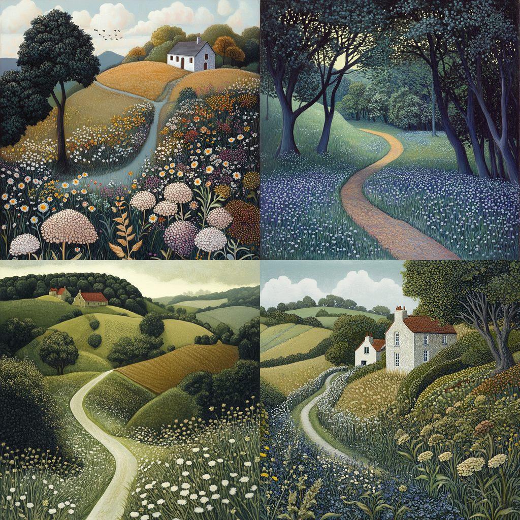 Annie Ovenden style, Midjourney V6.1, render 1 of 4
