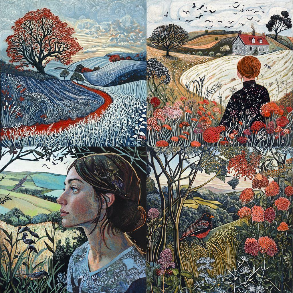 Annie Soudain style, Midjourney V6.1, render 1 of 4