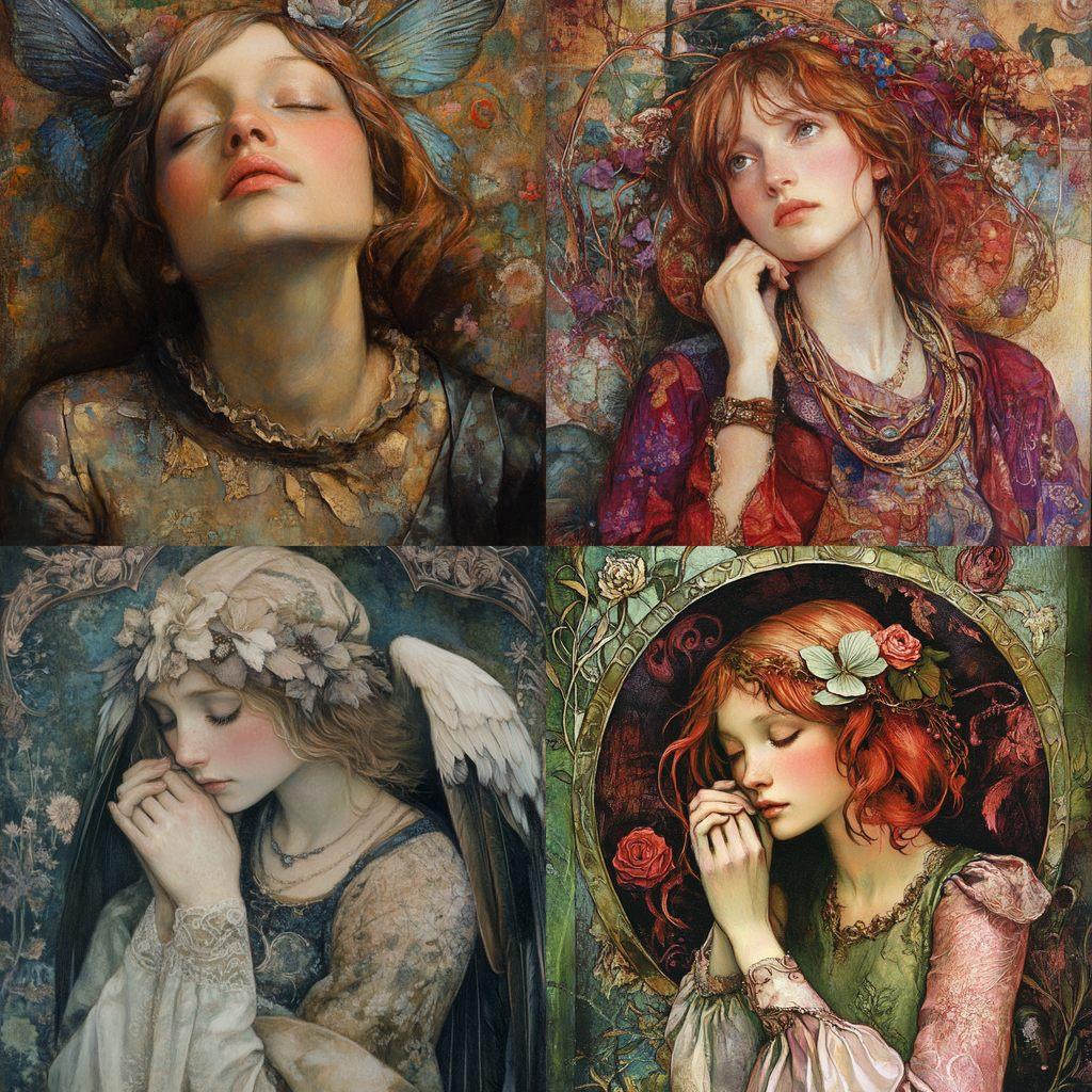 Annie Swynnerton style, Midjourney V6.1, render 1 of 4