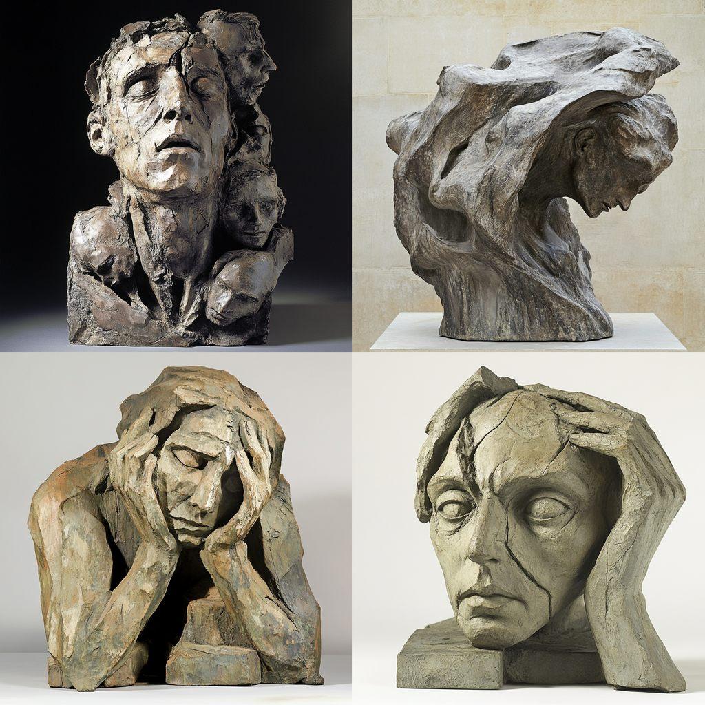 Antoine Bourdelle style, Midjourney V6.1, render 1 of 4