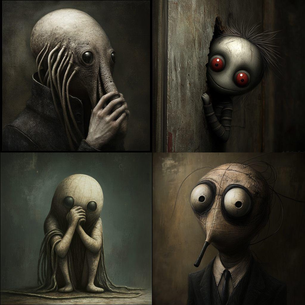 Anton Semenov style, Midjourney V6.1, render 1 of 4