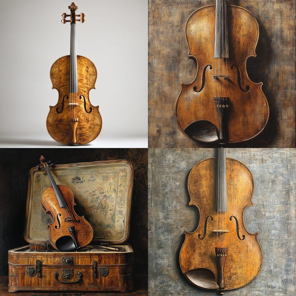 Antonio Stradivari style, Midjourney V6.1, render 1 of 4