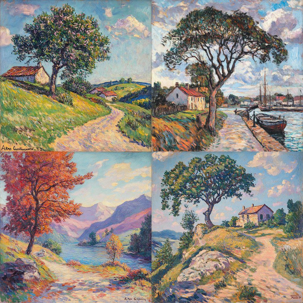 Armand Guillaumin style, Midjourney V6.1, render 1 of 4