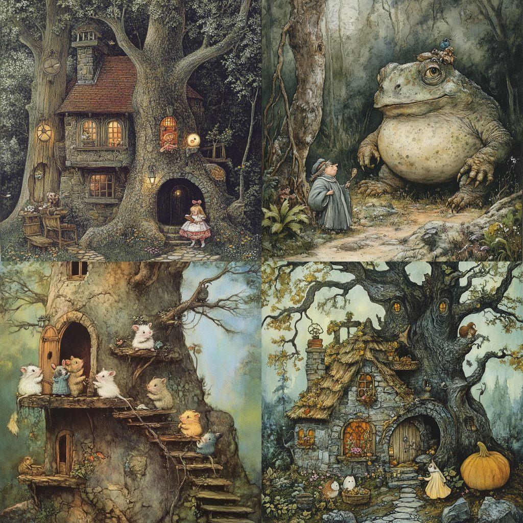 Arnold Lobel style, Midjourney V6.1, render 1 of 4