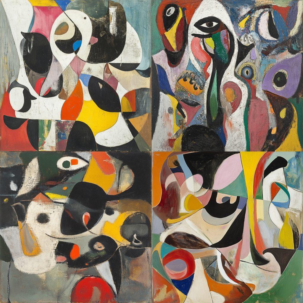 Arshile Gorky style, Midjourney V6.1, render 1 of 4