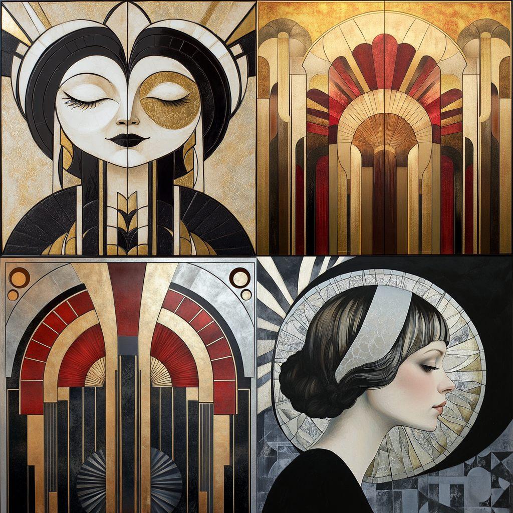 Art Deco style, Midjourney V6.1, render 1 of 4