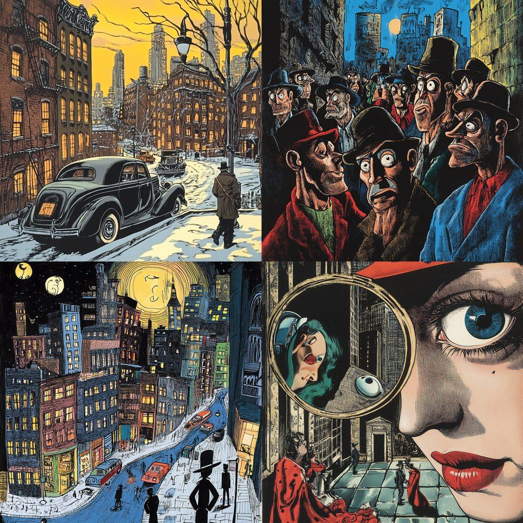 Art Spiegelman style, Midjourney V6.1, render 1 of 4
