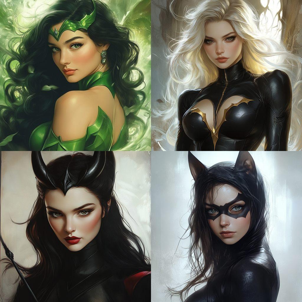 Artgerm style, Midjourney V6.1, render 1 of 4
