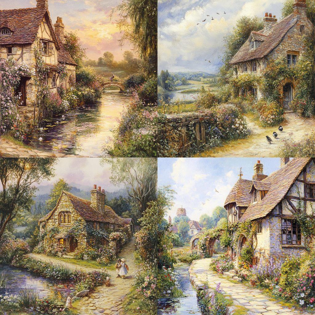 Arthur Claude Strachan style, Midjourney V6.1, render 1 of 4