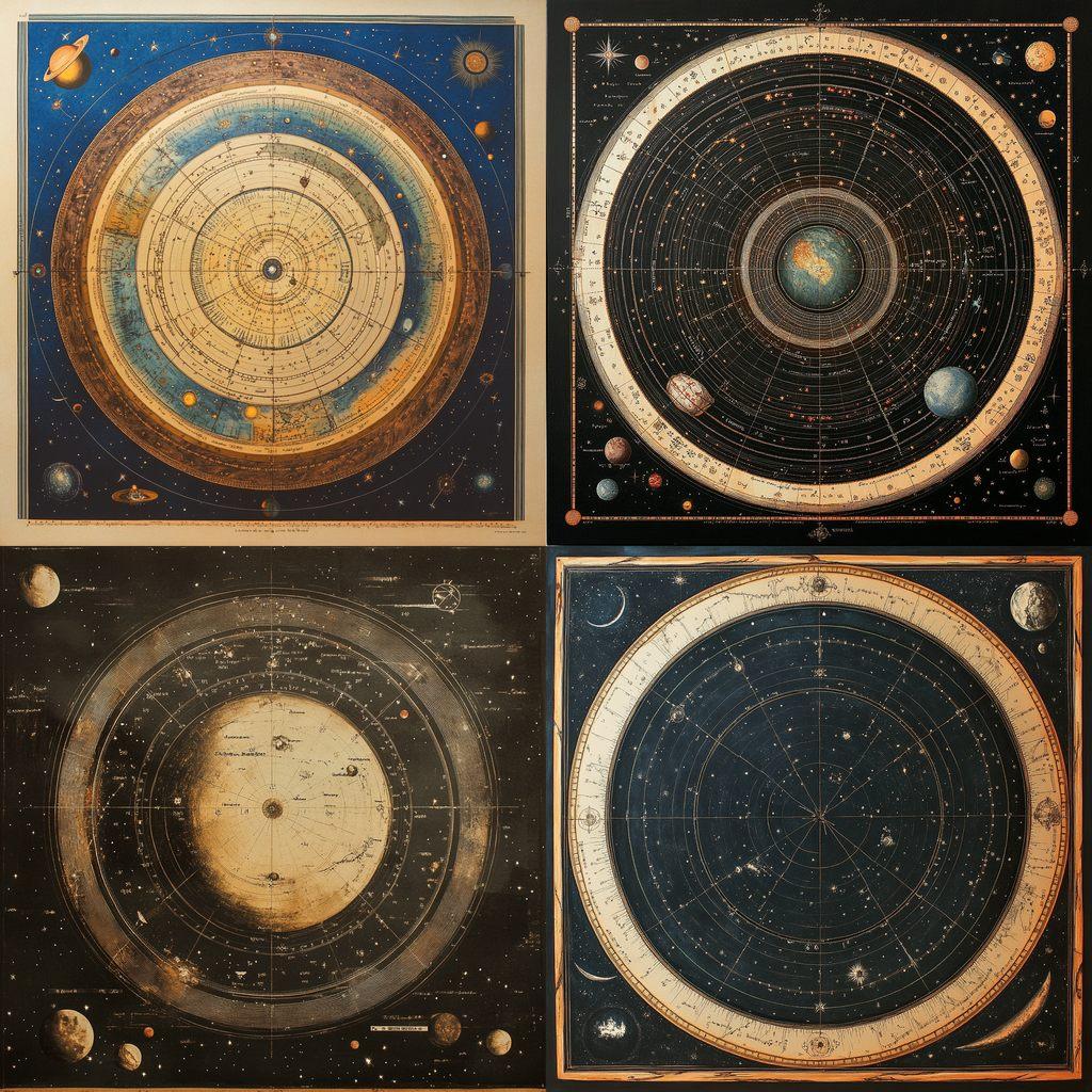 Astronomical chart style, Midjourney V6.1, render 1 of 4