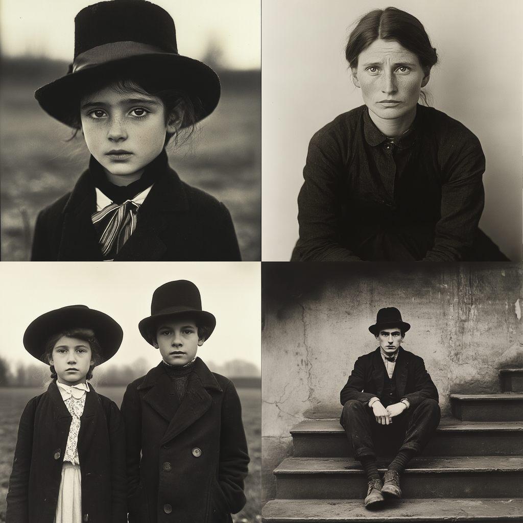 August Sander style, Midjourney V6.1, render 1 of 4