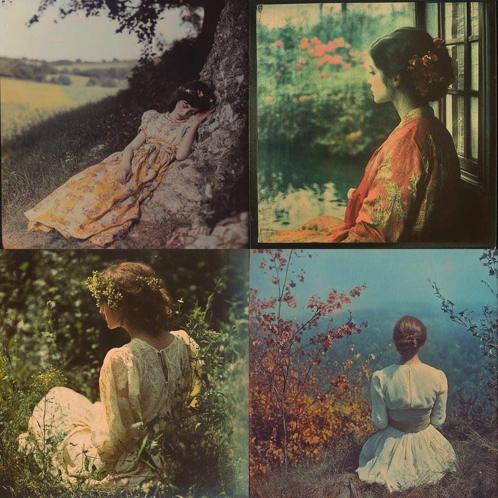 Autochrome print style, Midjourney V6.1, render 1 of 4