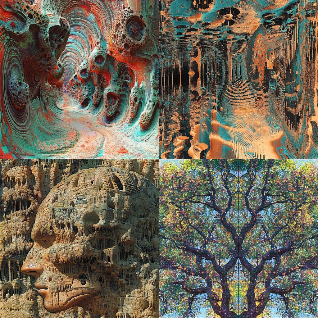 Autostereogram style, Midjourney V6.1, render 1 of 4