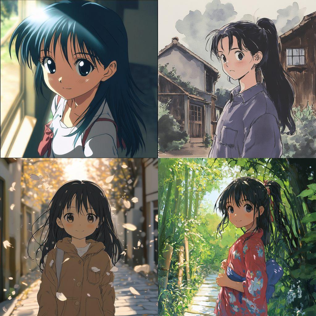 Azumanga Daioh style, Midjourney V6.1, render 1 of 4