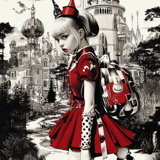 Crestmorph style, Midjourney V6.1: retro fairy-tale illustration