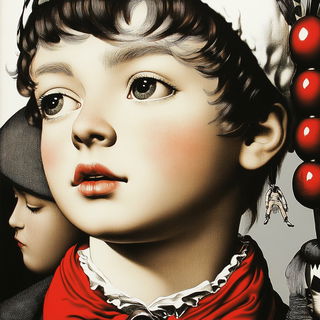 Crestmorph style, Midjourney V6.1: classical 18th-century oil painting