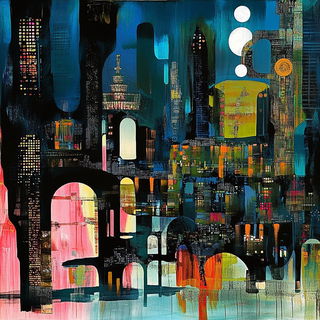 Tealbrick Narrative style, Midjourney V6.1: megacity with futuristic bioarchitecture