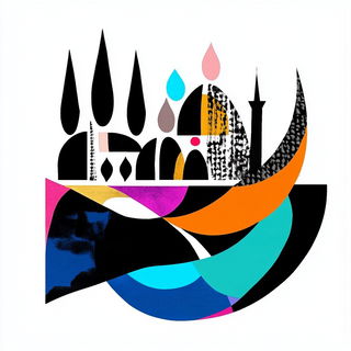 Tealbrick Narrative style, Midjourney V6.1: bold minimalist logo design for Istanbul city municipal services
