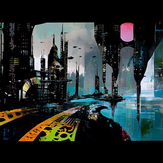 Tealbrick Narrative style, Midjourney V6.1: cinematic shot from sci-fi movie