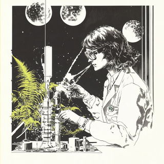 Chromariso style, Midjourney V6.1: editorial illustration for popular scientific magazine cover
