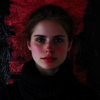 Orangewater Island Tattoo style, Midjourney V6.1: photographic portrait of female protagonist
