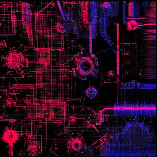 Orangewater Island Tattoo style, Midjourney V6.1: technical infrastructure blueprint schematics