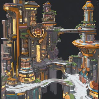 Mizuhiki Cinematics style, Midjourney V6.1: megacity with futuristic bioarchitecture