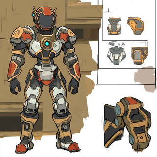Mizuhiki Cinematics style, Midjourney V6.1: concept art character design of retropunk steam knight