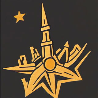 Mizuhiki Cinematics style, Midjourney V6.1: bold minimalist logo design for Istanbul city municipal services