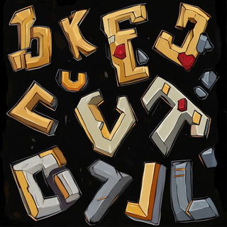 Mizuhiki Cinematics style, Midjourney V6.1: typographic composition with large letters