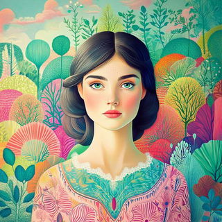 Krakatoa Skywatch Archive style, Midjourney V6.1: photographic portrait of female protagonist