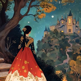 Tealimp style, Midjourney V6.1: retro fairy-tale illustration