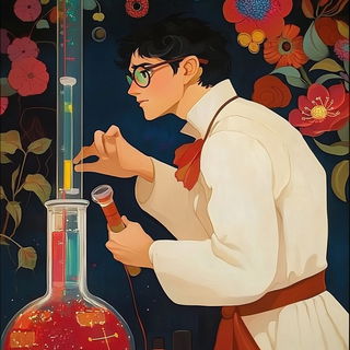 Tealimp style, Midjourney V6.1: editorial illustration for popular scientific magazine cover