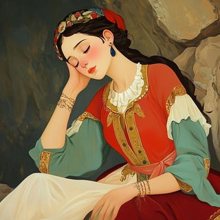 Tealimp style, Midjourney V6.1: classical 18th-century oil painting