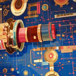 Tealimp style, Midjourney V6.1: technical infrastructure blueprint schematics