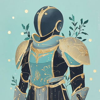 Cliffopera style, Midjourney V6.1: concept art character design of retropunk steam knight