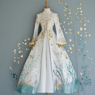Cliffopera style, Midjourney V6.1: haute-couture fashion outfit