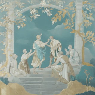 Cliffopera style, Midjourney V6.1: classical 18th-century oil painting
