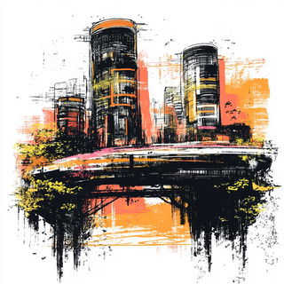 Terrascopic style, Midjourney V6.1: megacity with futuristic bioarchitecture
