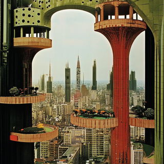 Blackwater Traverse style, Midjourney V6.1: megacity with futuristic bioarchitecture